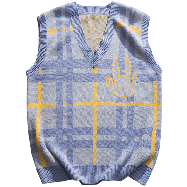 Novi model ženskog pletenog prsluka sa špicastim dekolteom