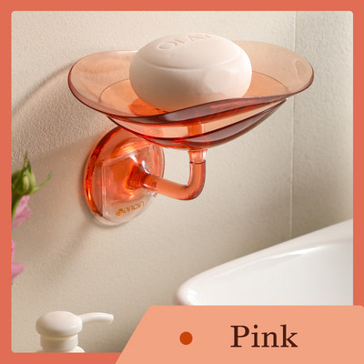 Sieninis žiedlapių muilo laikiklis 2 padėklai Muilo talpyklos dėžutė su vandens nutekėjimu Spalvingi skaidrūs vonios kambario muilo indai