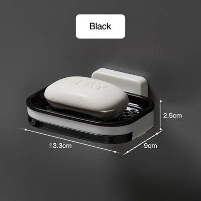 Nešiojamas pakabinamas muilo indas Vonios kambarys Dušo drenažo stovas Vonios padėklas Muilo laikymo užsklanda Rankų laikiklis Tualetas plastikinės talpyklos dėžutė