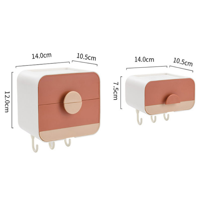 Vonios kambario laikymo muilo indų nusausinimas muilo dėžutės kabliukas Besiūlis pakabinamas ant sienos Dvisluoksnė plastikinė dėžutė Daugiafunkcinis stovas Nemokamas perforavimas