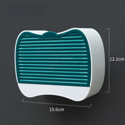 Zalijepite posudu za sudoper za sapun Zidni držač za sapun Stalak za pohranu WC školjke Odvojivi disk za pohranu Kutija za kupaonski pribor bez bušenja