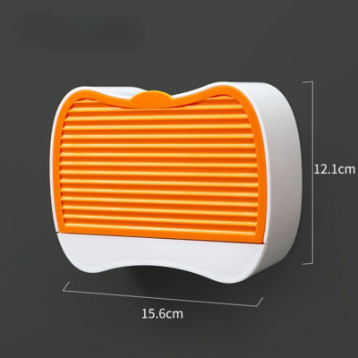 Zalijepite posudu za sudoper za sapun Zidni držač za sapun Stalak za pohranu WC školjke Odvojivi disk za pohranu Kutija za kupaonski pribor bez bušenja