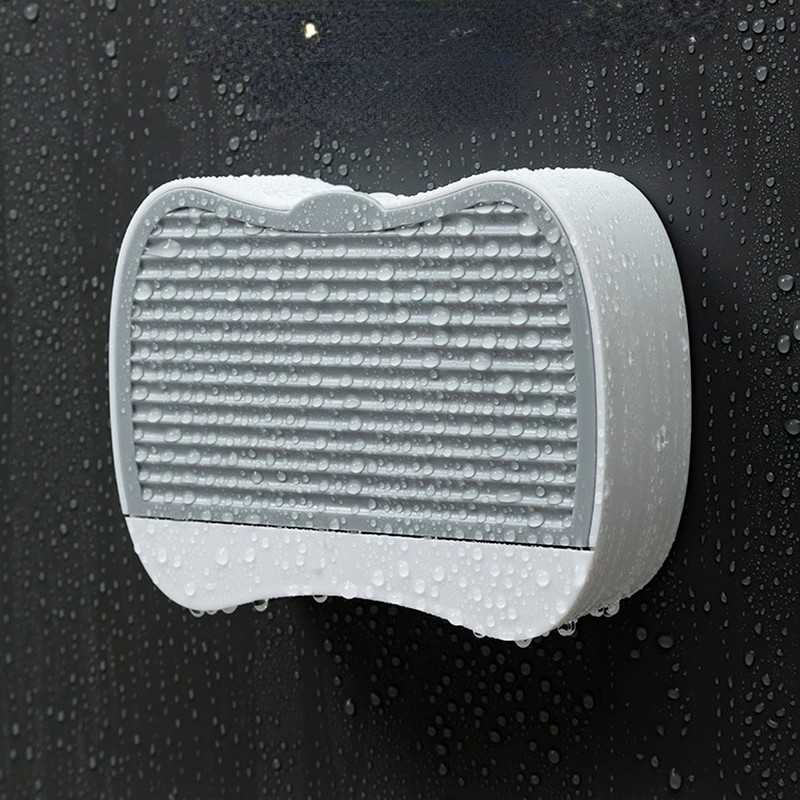 Zalijepite posudu za sudoper za sapun Zidni držač za sapun Stalak za pohranu WC školjke Odvojivi disk za pohranu Kutija za kupaonski pribor bez bušenja