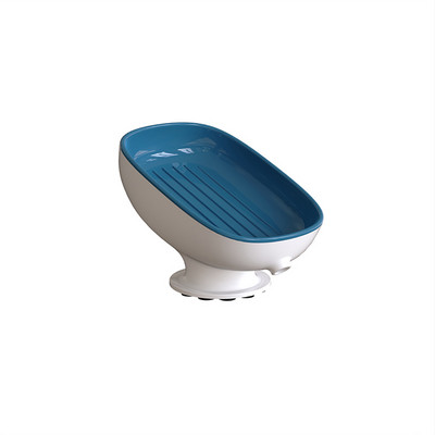 Stipraus siurbimo muilo indų laikiklis Dviejų sluoksnių muilo kempinės nusausinimo stovas virtuvės vonios kambarys stalviršis savaime nusausinantis muilo indas