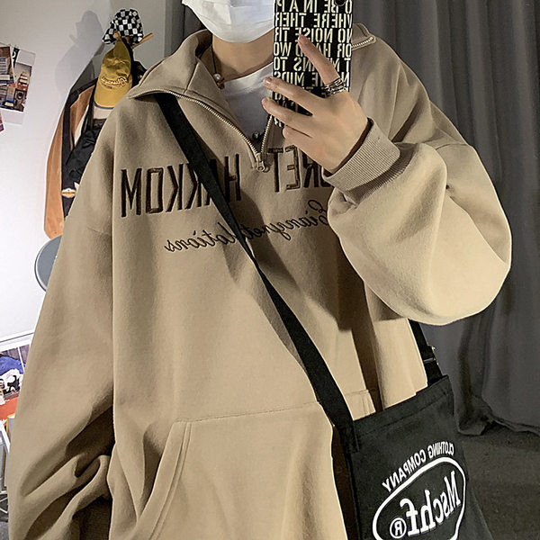 Férfi blúz hosszú ujjal és zsebbel