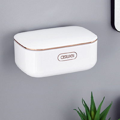 Dviejų sluoksnių muilo dėklas su išleidimo angomis Nepramušamas plastikinis didelės talpos laikymo lentyna Nešiojami apverčiami patvarūs vonios kambario priedai