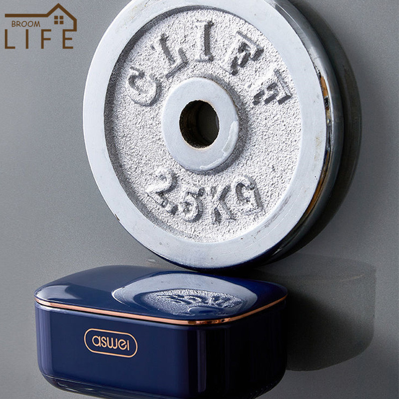 Dviejų sluoksnių muilo dėklas su išleidimo angomis Nepramušamas plastikinis didelės talpos laikymo lentyna Nešiojami apverčiami patvarūs vonios kambario priedai