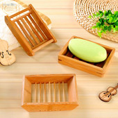 Vanzlife Creative vonios kambario rankų darbo drenuojanti medinė paprasta bambuko muilo dėžutė