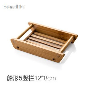 Vanzlife Creative vonios kambario rankų darbo drenuojanti medinė paprasta bambuko muilo dėžutė