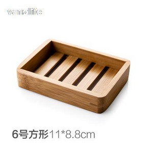 Vanzlife Creative vonios kambario rankų darbo drenuojanti medinė paprasta bambuko muilo dėžutė