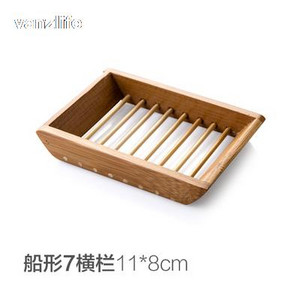 Vanzlife Creative vonios kambario rankų darbo drenuojanti medinė paprasta bambuko muilo dėžutė