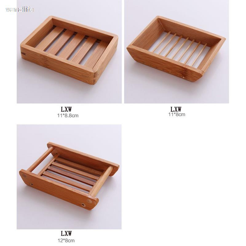 Vanzlife Creative vonios kambario rankų darbo drenuojanti medinė paprasta bambuko muilo dėžutė