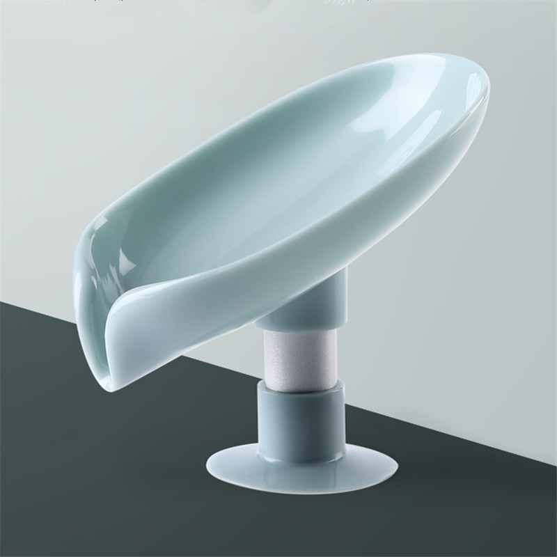 Posuda za sapun Samostojeći držač za odvod sapuna u obliku lista Perforirana vakuumska polica Kutija za sapun za pranje rublja WC Kutija za sapun Kupaonski pribor