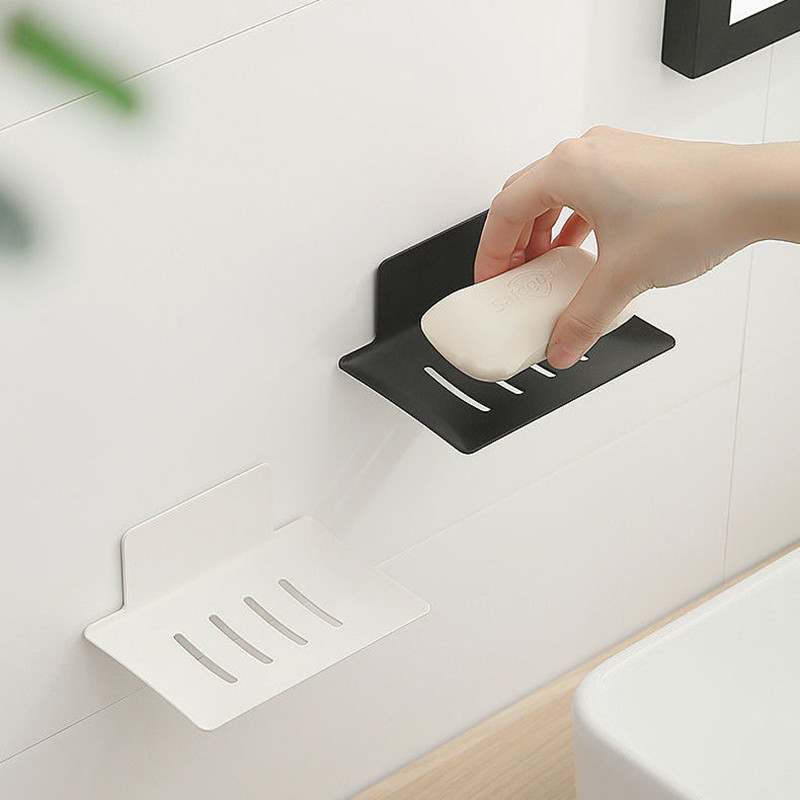 Kupaonska neperforirana aluminijska posuda za sapun Samoljepljiva posuda za sapun od nehrđajućeg čelika otporna na hrđu i izdržljiva, zadebljana posuda za sapun otporna na hrđu