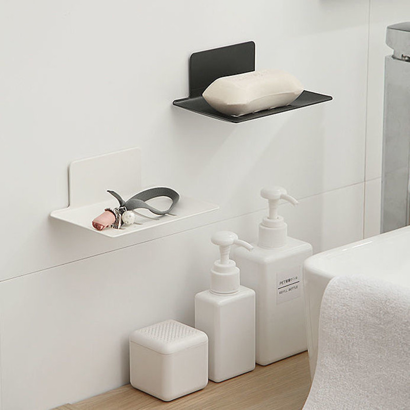 Kupaonska neperforirana aluminijska posuda za sapun Samoljepljiva posuda za sapun od nehrđajućeg čelika otporna na hrđu i izdržljiva, zadebljana posuda za sapun otporna na hrđu