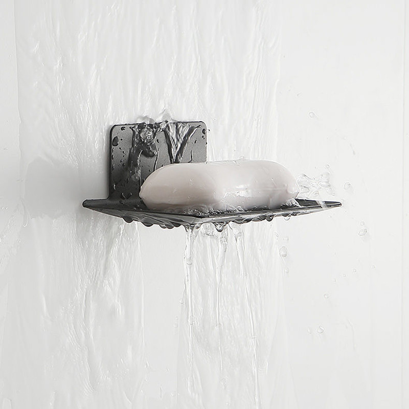 Kupaonska neperforirana aluminijska posuda za sapun Samoljepljiva posuda za sapun od nehrđajućeg čelika otporna na hrđu i izdržljiva, zadebljana posuda za sapun otporna na hrđu