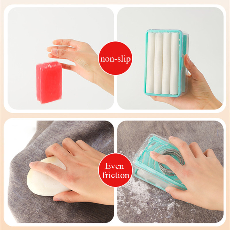 Többfunkciós habszappandoboz lefolyótartó állvány Szappantartó Fürdőszoba tisztítás Tárolódoboz Mosoda kihangosító szappandoboz