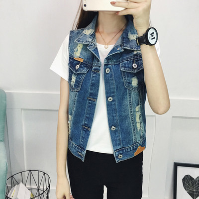 Alkalmi farmer női mellény gombokkal és zsebbel