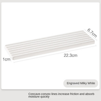 Подложка, абсорбираща диатомова кал, умивалник, подложка за съхранение, плот за баня, абсорбиращ вода, бързосъхнещ сапун, подложка за тоалетни принадлежности