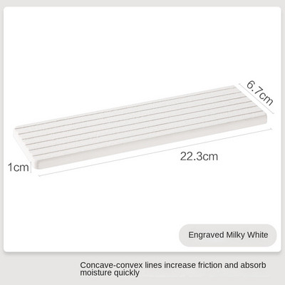 Jastučić za upijanje dijatomejskog blata, umivaonik, podmetač za pohranu, kupaonska radna ploča, brzosušeći sapun, podloga za toaletne potrepštine.