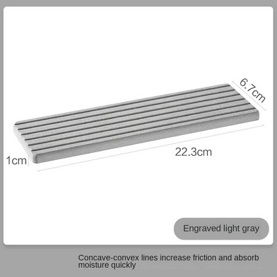 Jastučić za upijanje dijatomejskog blata, umivaonik, podmetač za pohranu, kupaonska radna ploča, brzosušeći sapun, podloga za toaletne potrepštine.