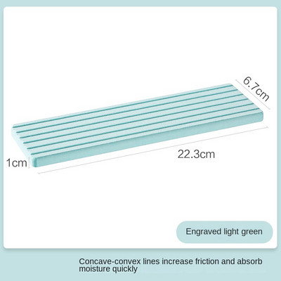 Jastučić za upijanje dijatomejskog blata, umivaonik, podmetač za pohranu, kupaonska radna ploča, brzosušeći sapun, podloga za toaletne potrepštine.