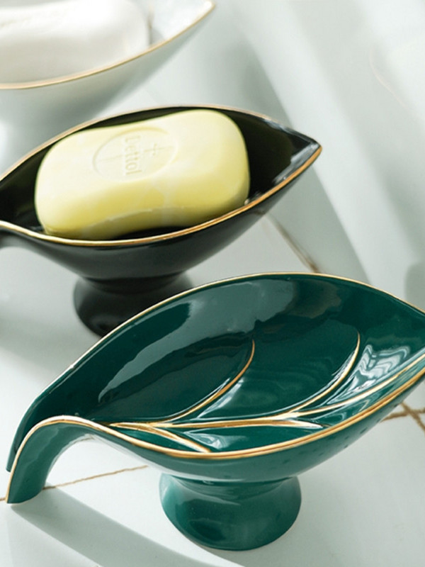 Keramička posuda za sapun Lagana luksuzna kutija za pakiranje odvoda Kuhinjska kutija za pohranu Poklopac za sapun Polica za kupaonicu