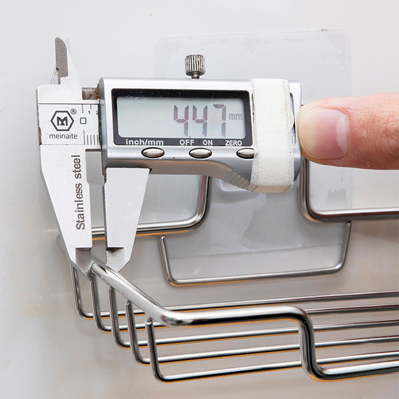 Zidni držač za sapun od nehrđajućeg čelika, stalak za sapun, ocjeđivač visokokvalitetne spužve za gelove za tuširanje, samoljepljive kupaonske potrepštine