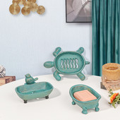 Sungmor stalo muilo indų padėklas vonios virtuvei – gražios formos ir senovinė žalia apdaila – tvirtas ketaus apdaila