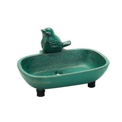 Sungmor stalo muilo indų padėklas vonios virtuvei – gražios formos ir senovinė žalia apdaila – tvirtas ketaus apdaila