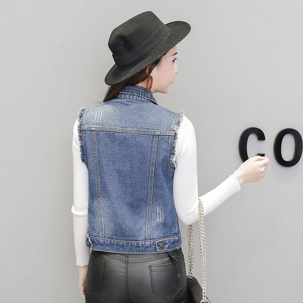 Testre szabott női farmermellény