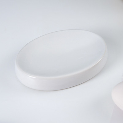 Nordijska kupaonska keramička posuda za sapun Luksuzna crno/bijela mat okrugla kutija za sapun Kućni hotelski dodaci za kupaonicu