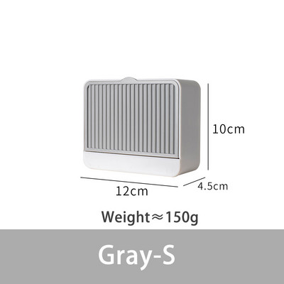 Kreatív falra szerelhető ütésmentes szappandoboz fedővel leeresztő állvány dupla rácsos fali szappantartó szappantartó fürdőszobai adagolóhoz