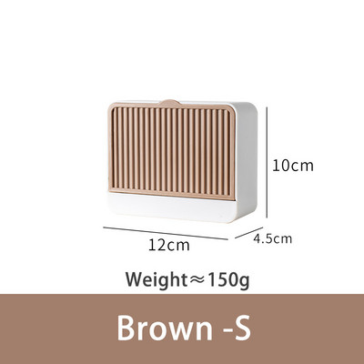 Kreatív falra szerelhető ütésmentes szappandoboz fedővel leeresztő állvány dupla rácsos fali szappantartó szappantartó fürdőszobai adagolóhoz