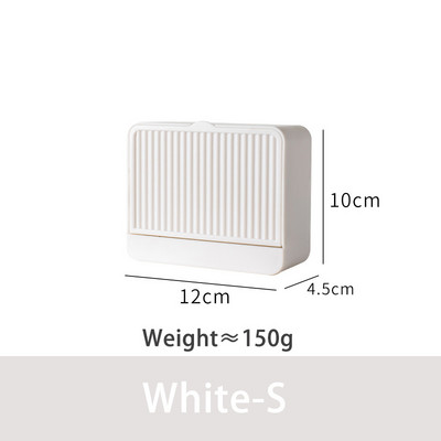 Kreatív falra szerelhető ütésmentes szappandoboz fedővel leeresztő állvány dupla rácsos fali szappantartó szappantartó fürdőszobai adagolóhoz