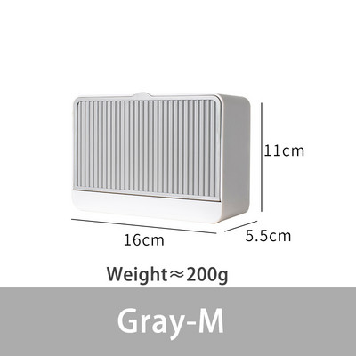 Kreatív falra szerelhető ütésmentes szappandoboz fedővel leeresztő állvány dupla rácsos fali szappantartó szappantartó fürdőszobai adagolóhoz