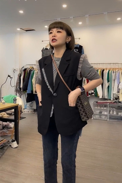 Vesta casual dama - cu nasturi