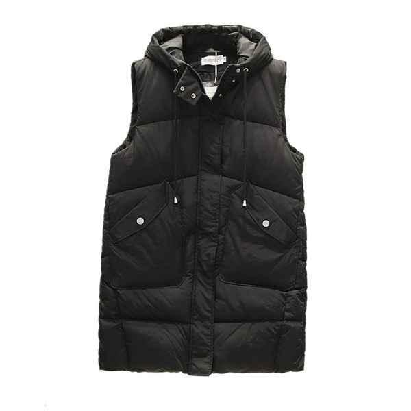 Ležerna ženska vesta s kapuljačom i džepovima