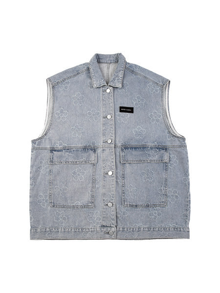 Ženski plišani prsluk s gumbima i džepom