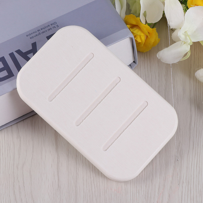 Neslystantis diatomitinis muilo indų muilo laikiklis Vandenį sugeriantis greitai džiūstantis muilas, skirtas vonios virtuvei (baltas)