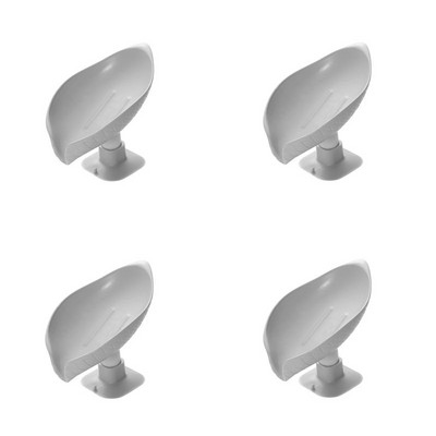 4 vnt. siurbimo puodelio muilo laikiklis vonios kambario dušui Nešiojamas lapų muilo indas Plastikinis kempinės padėklas virtuvės vonios kambario priedams