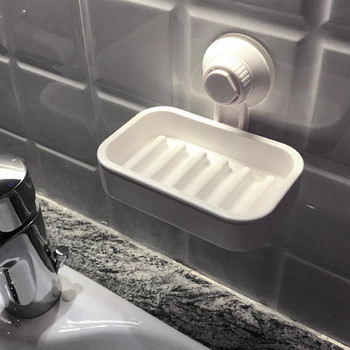1 τμχ Βάση πιάτων σαπουνιού τοίχου Suction Soap Dispenser Vacuum Vacuum Suction Bar Σαπουνόθήκη σφουγγάρι για ντουζιέρα Μπανιέρα και κουζίνα