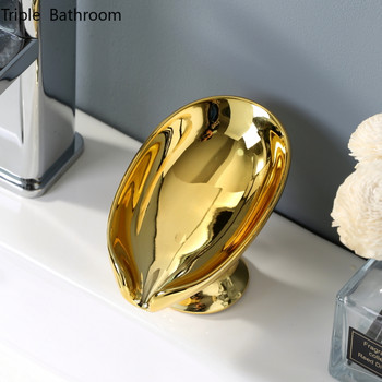 1бр Керамика в модерен стил Рафтове за сапун Консумативи за баня Отцеждащи се сапуни Опаковъчни кутии Сапунерка Аксесоари за домашна тоалетна