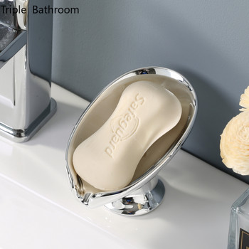 1 τεμ. Μοντέρνα Κεραμικά Ράφια σαπουνιού Προμήθειες μπάνιου Σαπούνι αποστράγγισης Κουτιά συσκευασίας Πιάτο σαπουνιού Αξεσουάρ τουαλέτας σπιτιού