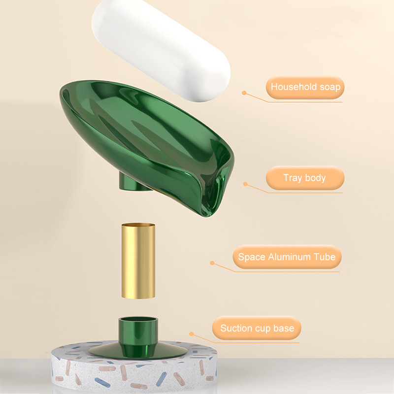 CMXIO nešiojamasis siurbtukas muilo laikiklis vertikalus nutekėjimo muilo indas dušo kempinės laikymo padėklas virtuvei vonios kambario priedų rinkinys