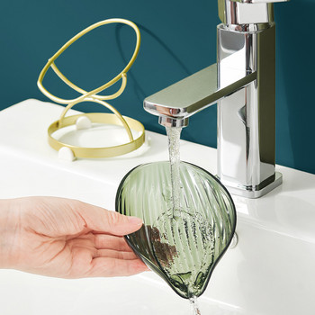 Διαφανής θήκη σαπουνιού Πιάτο σαπουνιού για το μπάνιο Αποχέτευση Νερού Βεντούζα Σαπουνιού Πιάτο Σαπουνιού Ράφι αποθήκευσης Σαπουνόπιτα Αξεσουάρ κουζίνας