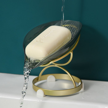 Διαφανής θήκη σαπουνιού Πιάτο σαπουνιού για το μπάνιο Αποχέτευση Νερού Βεντούζα Σαπουνιού Πιάτο Σαπουνιού Ράφι αποθήκευσης Σαπουνόπιτα Αξεσουάρ κουζίνας