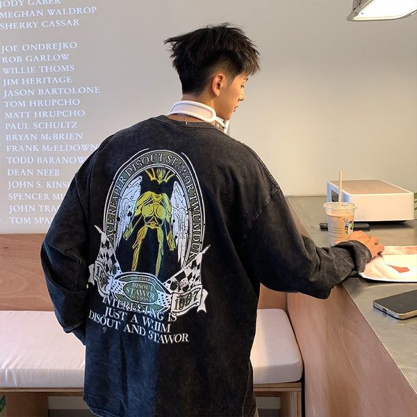 Ανδρική μπλούζα casual με μακριά μανίκια