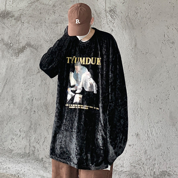 Ανδρική μπλούζα με χαλαρό σχέδιο