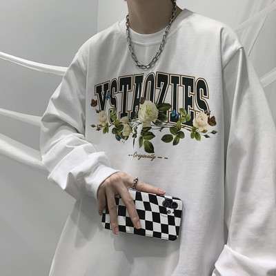 Vyriška palaidinė su gėlių motyvais